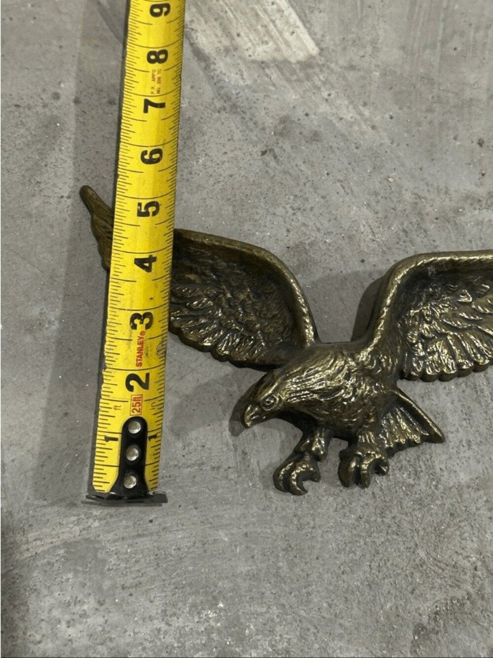 Vintage Federal Style Eagle Design Solid Brass Chandelier Embellishment - Picture 5 of 5